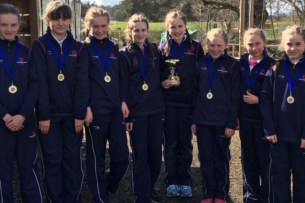 The Ipswich High School netball team that achieved victory at the Condover Hall tournament