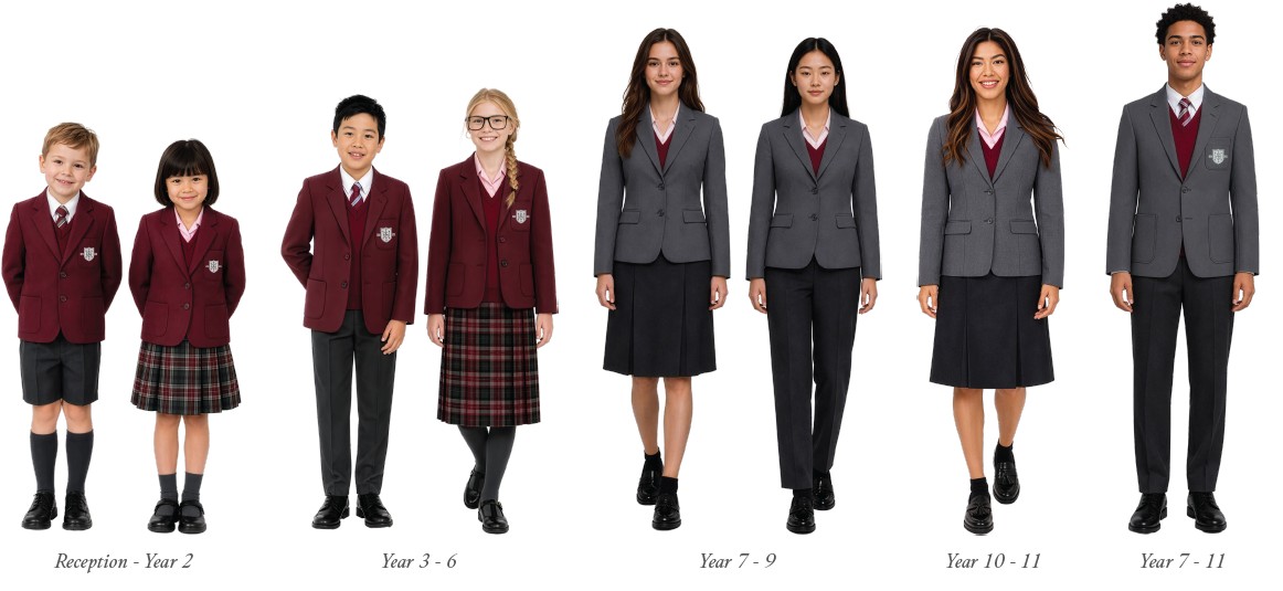 IHS whole school uniform graphic 2026